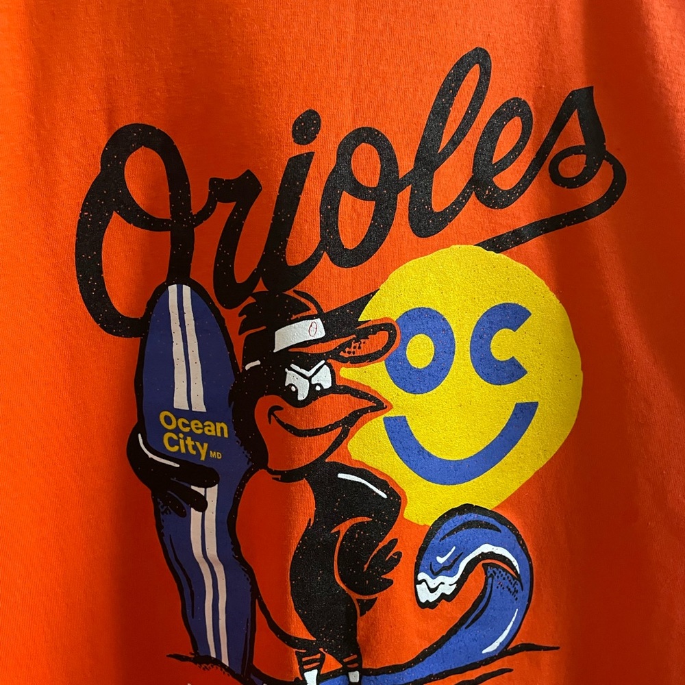 Orioles Ocean city, Birdland surf Company, T-shirt XL new without tag